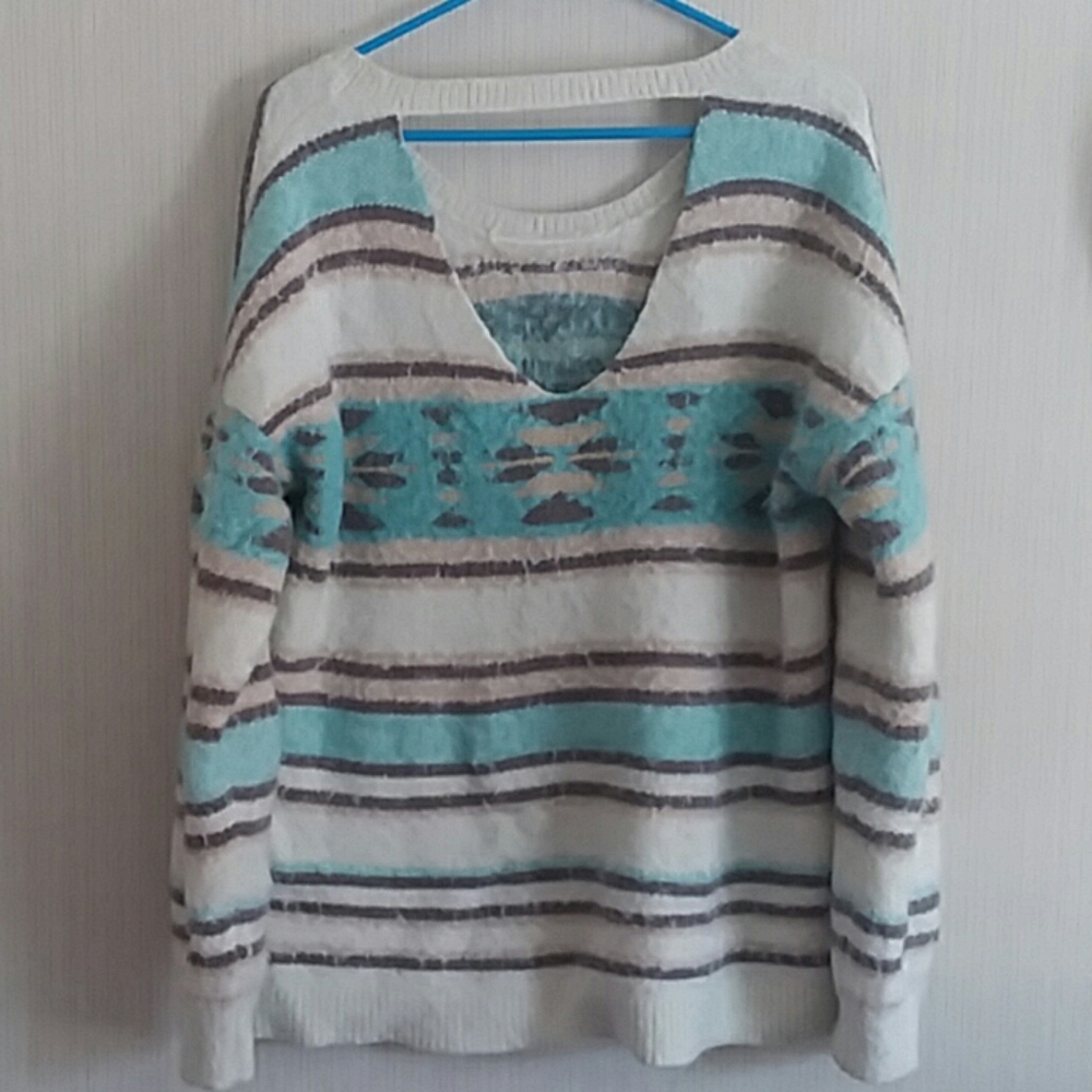 Boho/Aztec Sweater - Picture 2 of 4